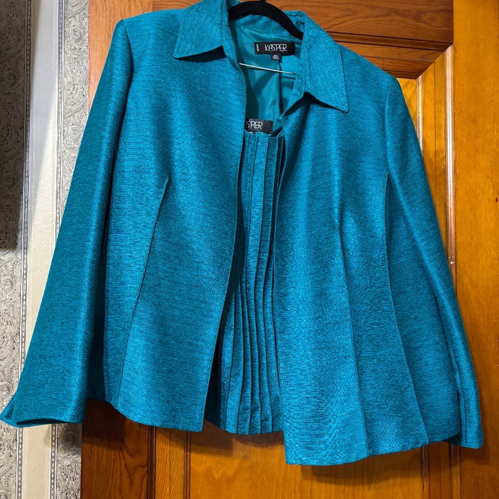 PRELOVED 2PC TOP SET KASPER  16W Teal